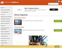 Tablet Screenshot of programasgratis.es